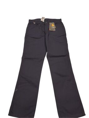 Carhartt FR Flame Resistant Work Pants Navy Blue Utility Trousers SIZE 8